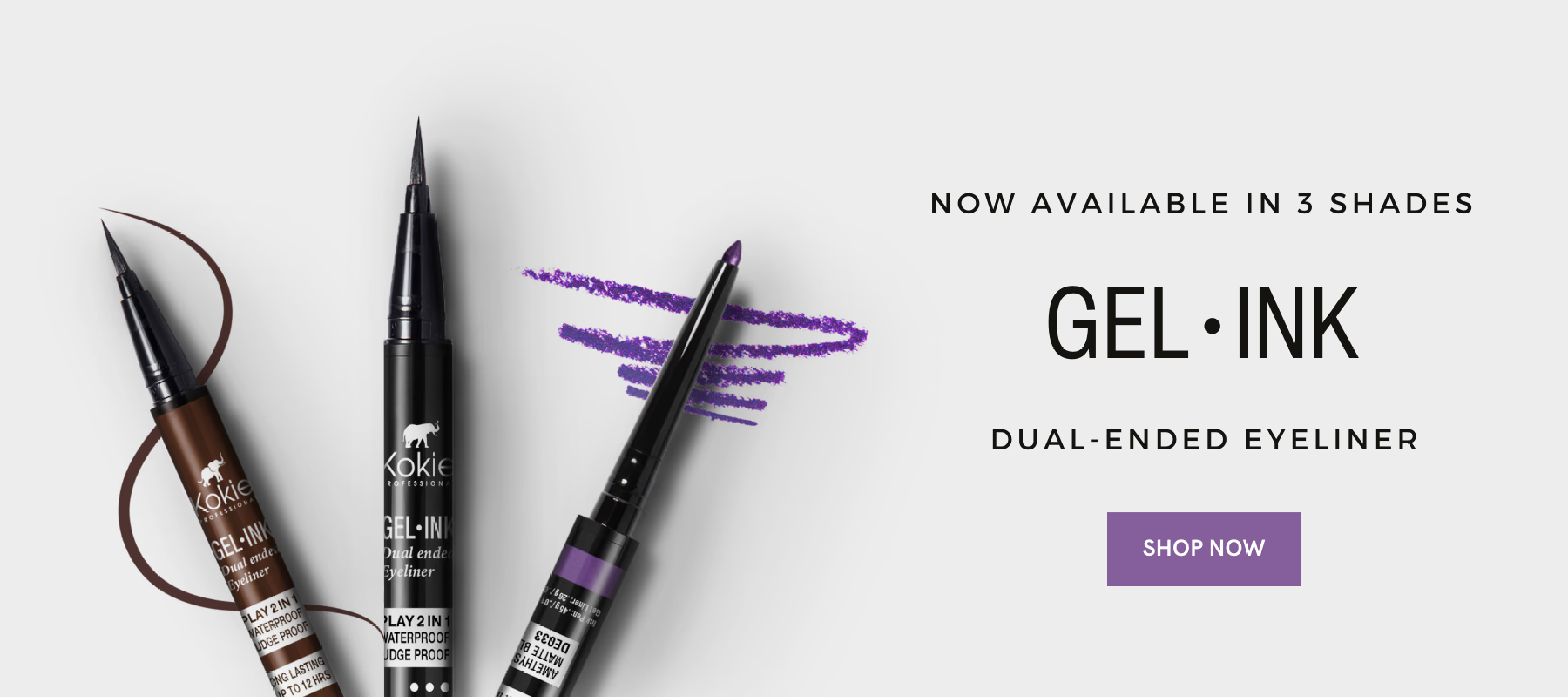 Kokie Gel Ink Eyeliner Banner
