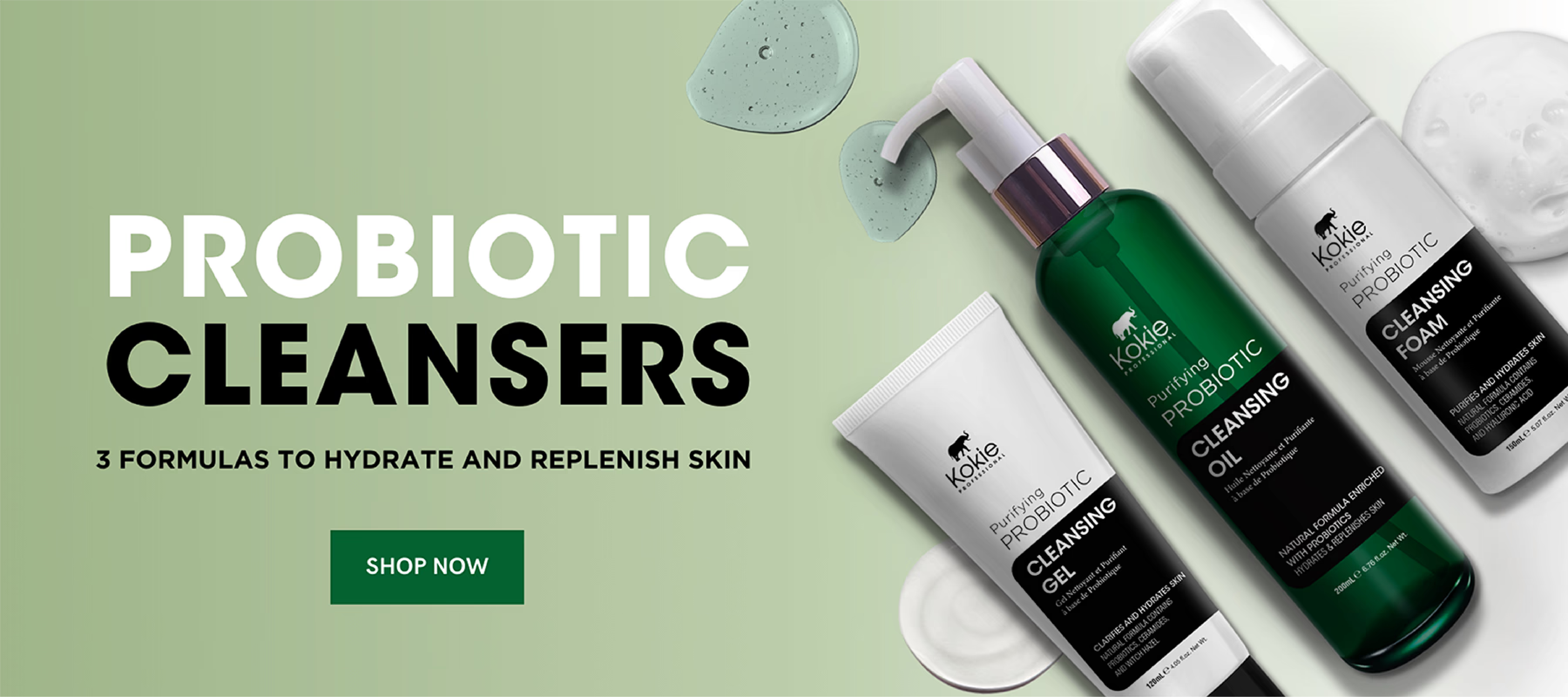 Kokie Probiotic Cleanser Banner