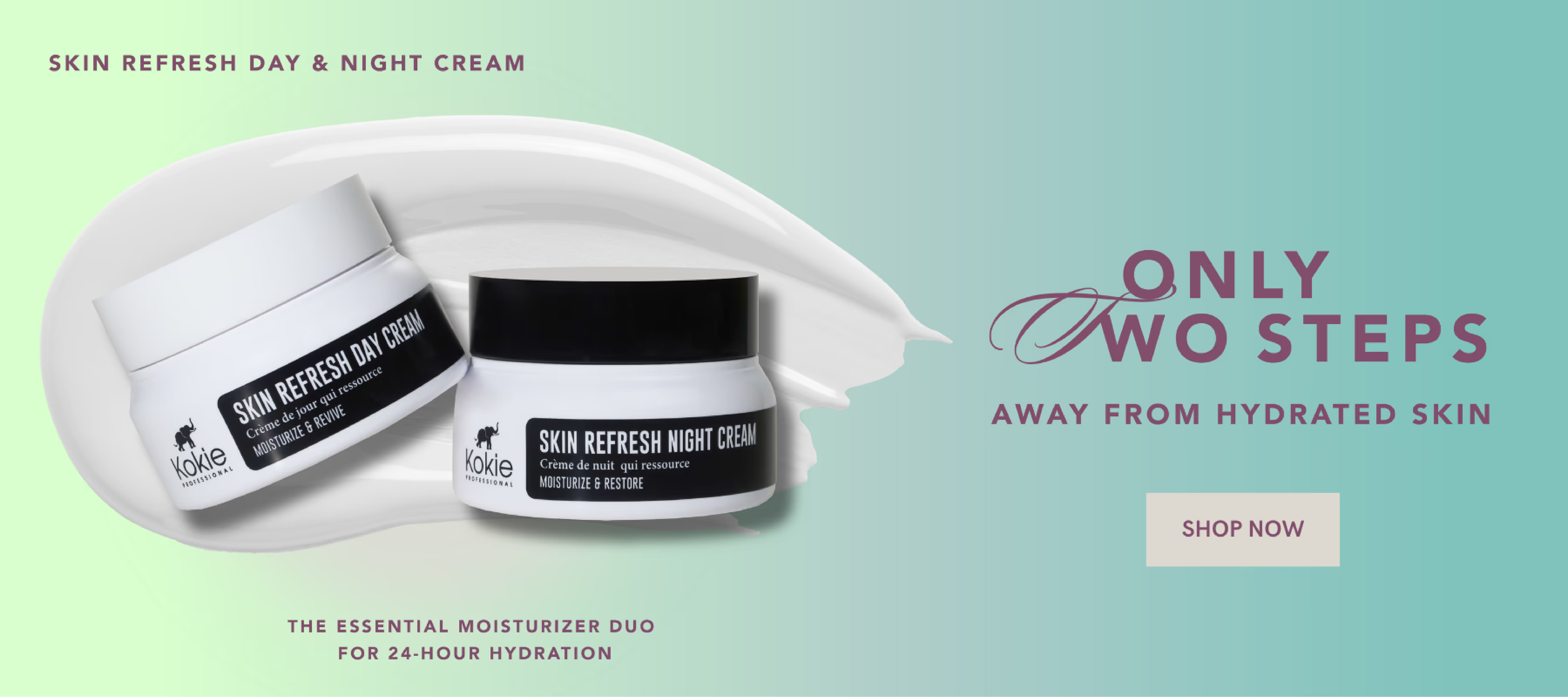 Kokie Day Night Cream Banner