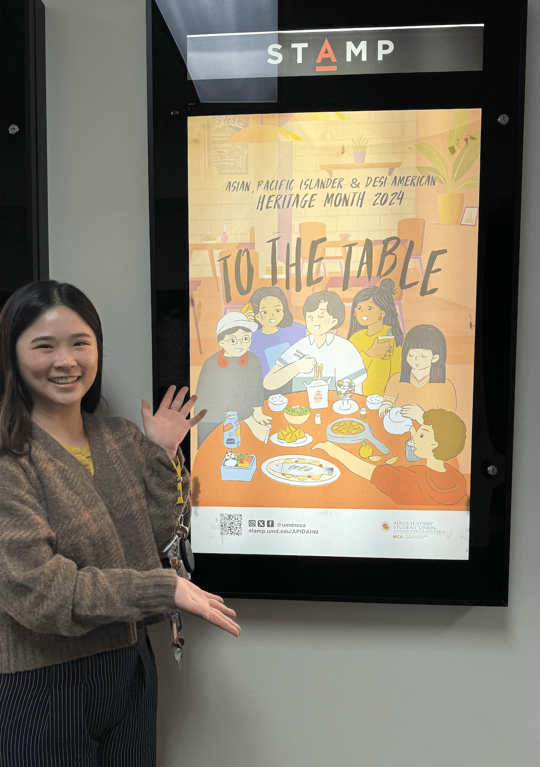 Dora with To the Table poster