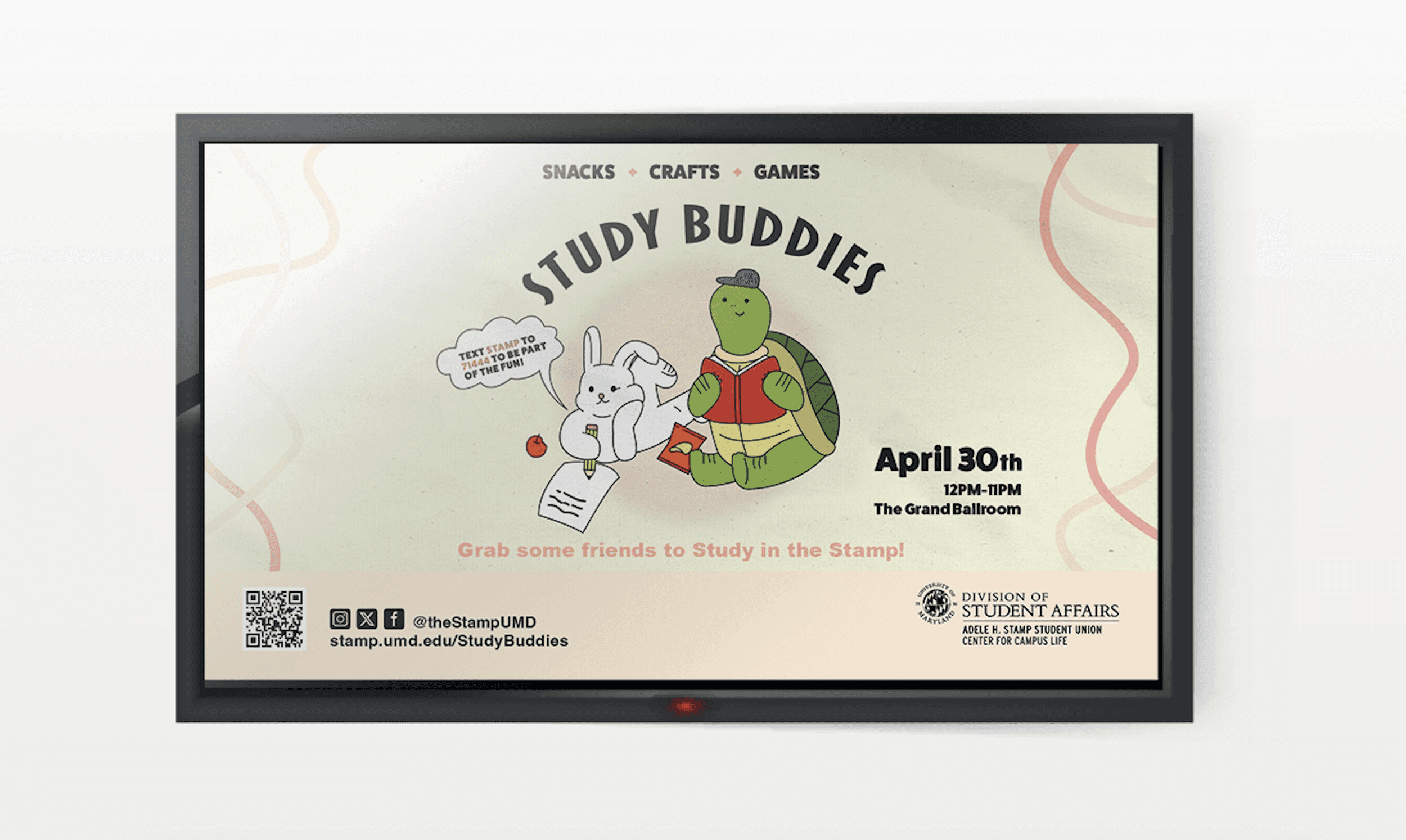 Study Buddies digital display